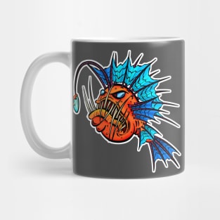 Angry Anglerfish Deep Sea Horror! Mug